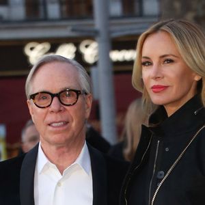 Tommy Hilfiger et sa femme Dee Ocleppo  au vernissage de l'exposition "Exhibitionism" consacrée aux Rolling Stones à la Saatchi Gallery de Londres, le 4 avril 2016.