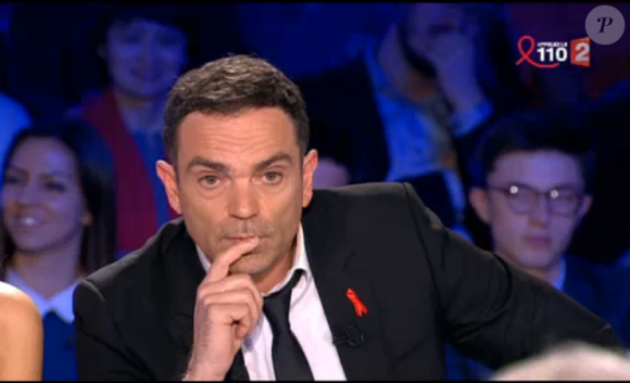 Yann Moix dans On n'est pas couché sur France 2, le samedi 2 avril 2016.