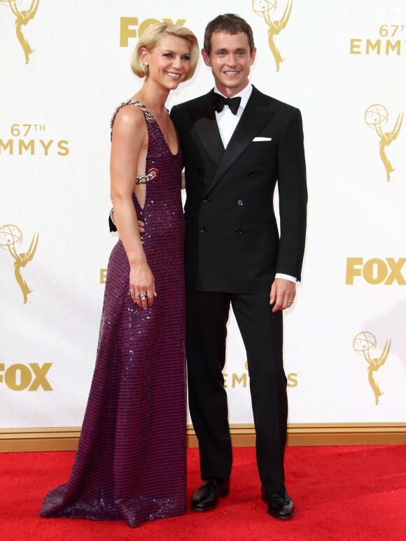 Claire Danes et son mari Hugh Dancy - 67e cérémonie annuelle des Emmy Awards au Microsoft Theatre à Los Angeles, le 20 septembre 2015.