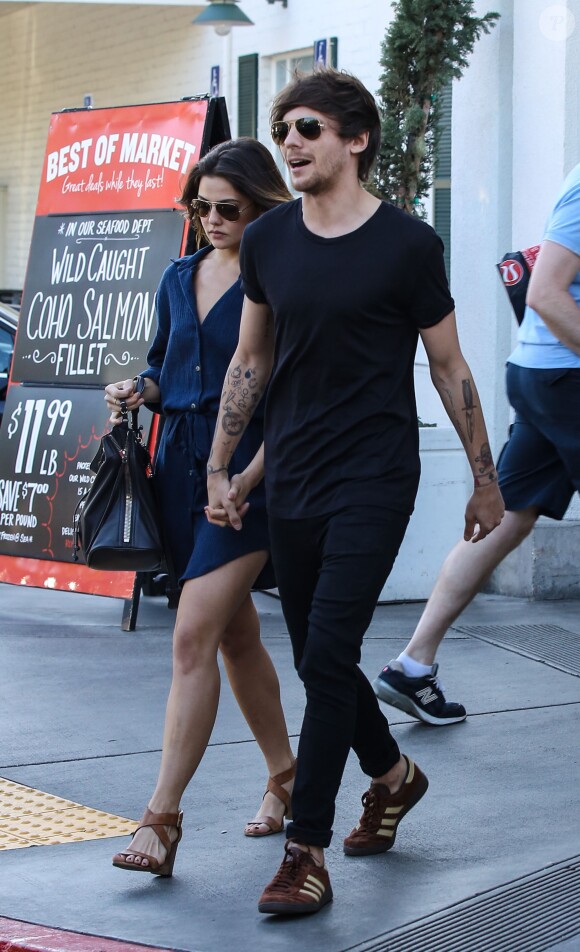 Louis Tomlinson et sa chérie Danielle Campbell à Beverly Hills, le 20 février 2016