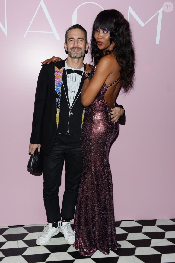Marc Jacobs et Naomi Campbell assistent à la soirée de sortie du livre "NAOMI" au Diamond Horseshoe. New York, le 7 avril 2016.