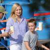 Kate Hudson et son fils Ryder sur le tournage du film "Mother's Day" le 11 septembre 2015 à Atlanta