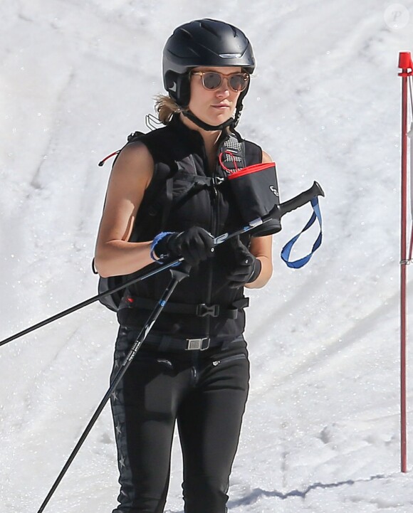 Kate Hudson en vacances au ski à Vail, dans le Colorado, le 7 avril 2016