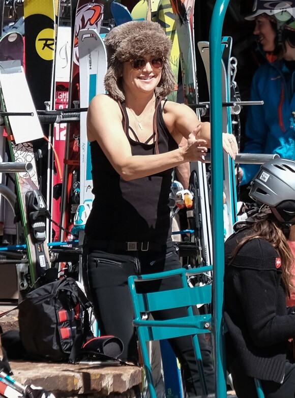 Kate Hudson en vacances au ski à Vail, dans le Colorado, le 7 avril 2016