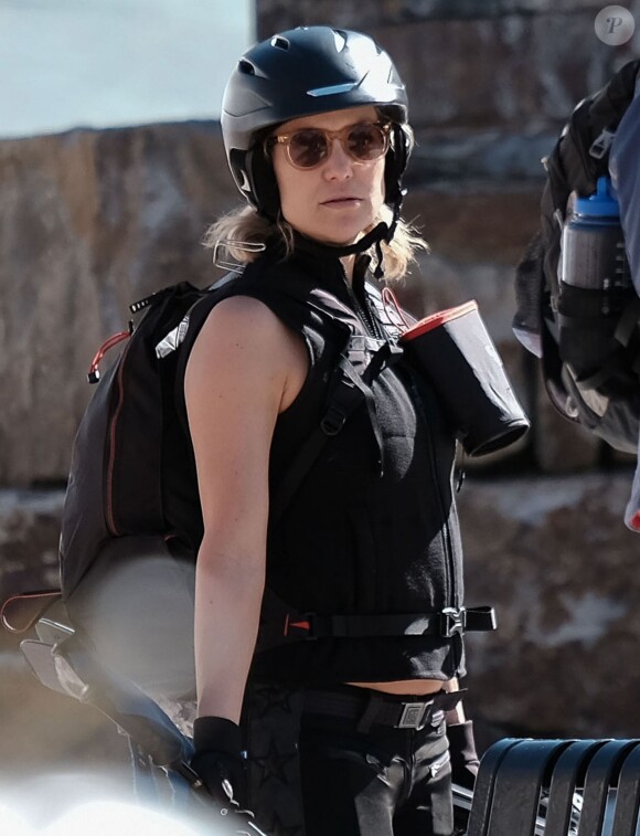 Kate Hudson en vacances au ski à Vail, dans le Colorado, le 7 avril 2016
