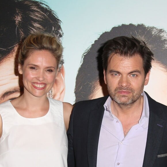 Clovis Cornillac et sa femme Lilou Fogli - Avant-première du film "Un Peu, Beaucoup, Aveuglement" au Gaumont Opéra Capucines à Paris le 4 Mai 2015.