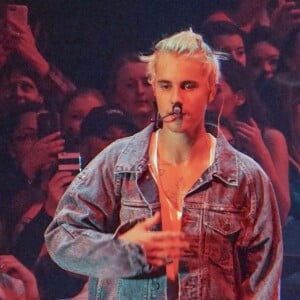 Justin Bieber en concert à Seattle le 9 mars 2016.