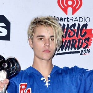 Justin Bieber lors de la cérémonie des iHeartRadio Music Awards à Los Angeles, le 3 avri 2016