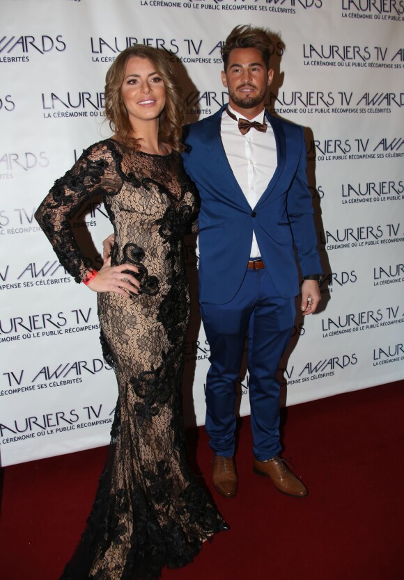 Emilie et Rémi de "Secret Story 9" - Soirée des Lauriers TV Awards au Théâtre des Variétés à Paris, le 13 janvier 2016. © Denis Guigneboug/Bestimage