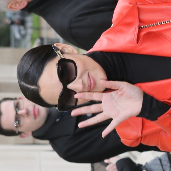 Monica Bellucci - Arrivées au défilé de mode Haute-Couture "Chanel", collection printemps-été 2016, à Paris le 26 janvier 2016