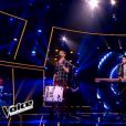 Arcadian, Sweem et Louis s'affrontent lors de l'épreuve ultime dans The Voice, samedi 16 avril 2016 sur TF1