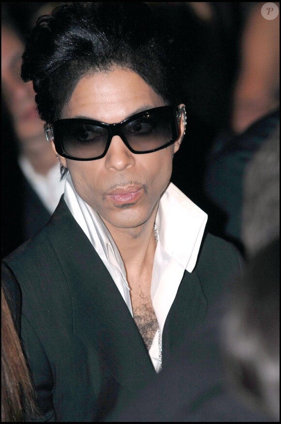 Prince à la soirée Versace à Hollywood, le 8 février 2007