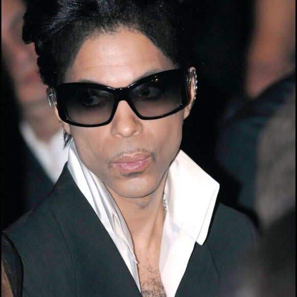 Prince à la soirée Versace à Hollywood, le 8 février 2007