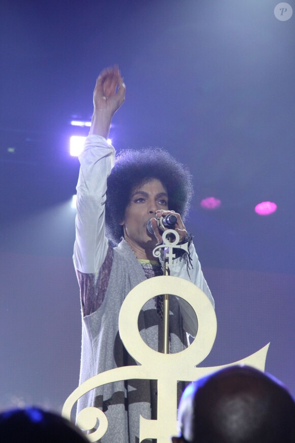 Prince sur scène lors du festival Essence Festival à la Nouvelle Orléans, le 5 juillet 2014