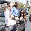 Megan Fox et son mari Brian Austin Green se promènent avec leur fils Bodhi à Brentwood. Le petit Bodhi fête ses 2ans aujourd'hui. Le 12 février 2016