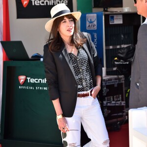 Nolwenn Leroy lors des demi-finales du Monte-Carlo Rolex Masters, le 16 avril 2016 au Monte-Carlo Country Club à Roquebrune-Cap-Martin © Bruno Bebert / Bestimage