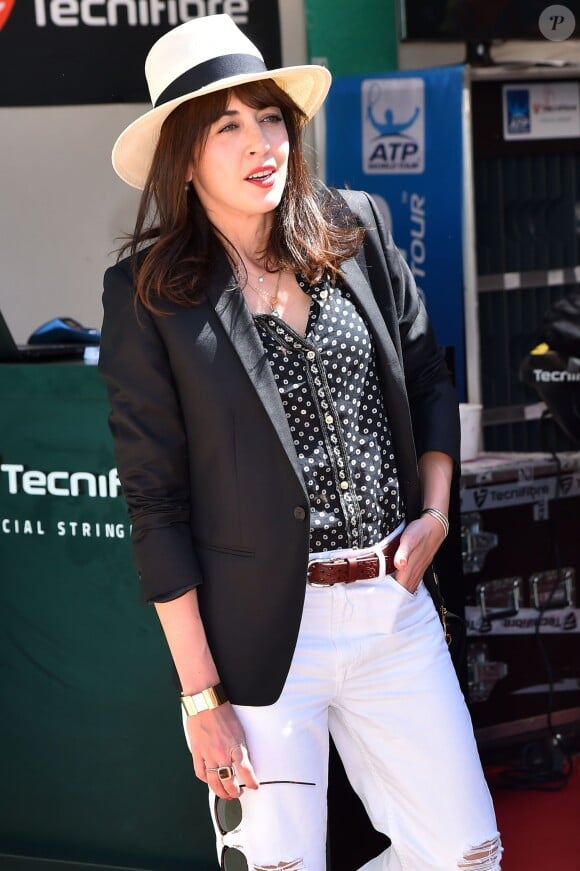 Nolwenn Leroy lors des demi-finales du Monte-Carlo Rolex Masters, le 16 avril 2016 au Monte-Carlo Country Club à Roquebrune-Cap-Martin © Bruno Bebert / Bestimage
