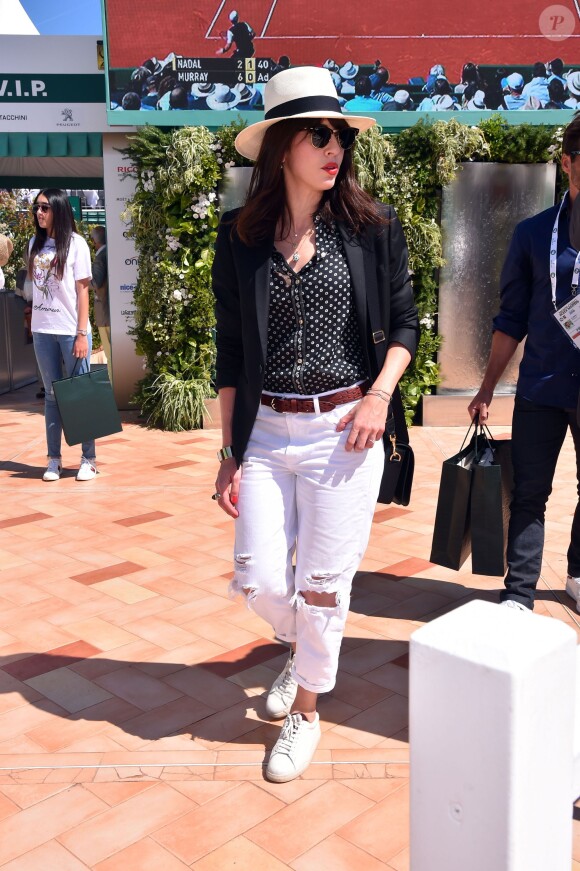 Nolwenn Leroy lors des demi-finales du Monte-Carlo Rolex Masters, le 16 avril 2016 au Monte-Carlo Country Club à Roquebrune-Cap-Martin © Bruno Bebert / Bestimage