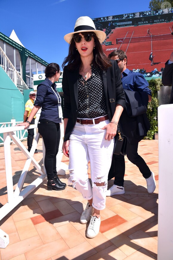 Nolwenn Leroy lors des demi-finales du Monte-Carlo Rolex Masters, le 16 avril 2016 au Monte-Carlo Country Club à Roquebrune-Cap-Martin © Bruno Bebert / Bestimage