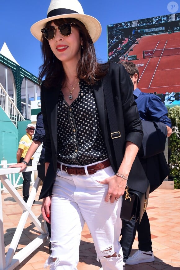 Nolwenn Leroy lors des demi-finales du Monte-Carlo Rolex Masters, le 16 avril 2016 au Monte-Carlo Country Club à Roquebrune-Cap-Martin © Bruno Bebert / Bestimage