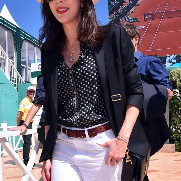 Nolwenn Leroy lors des demi-finales du Monte-Carlo Rolex Masters, le 16 avril 2016 au Monte-Carlo Country Club à Roquebrune-Cap-Martin © Bruno Bebert / Bestimage