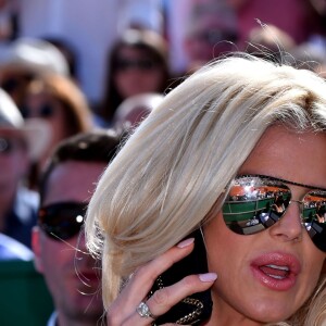 Victoria Silvstedt au Monte-Carlo Country Club lors des demi-finales du Monte-Carlo Rolex Masters, le 16 avril 2016 à Roquebrune-Cap-Martin © Bruno Bebert / Bestimage