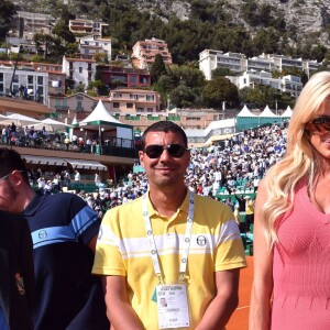 Victoria Silvstedt au Monte-Carlo Country Club lors des demi-finales du Monte-Carlo Rolex Masters, le 16 avril 2016 à Roquebrune-Cap-Martin © Bruno Bebert / Bestimage