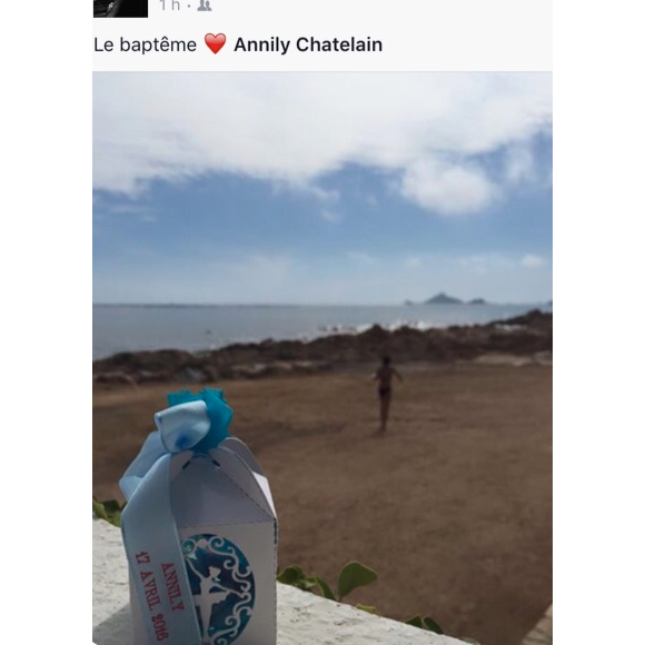 Jérémy Chatelain participait au baptême de sa fille Annily, ce dimanche 17 avril à Ajaccio, en Corse.