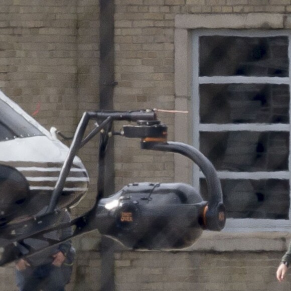 Exclusif - Tom Cruise lors du tournage du film "Mena" à La Nouvelle-Orléans, 5 mois après le crash d'un petit avion, ayant coûté la vie à 2 personnes en Colombie. Le 3 février 2016 © CPA / Best