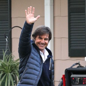 Tom Cruise sur le tournage du film "Mena" à Atlanta, le 21 mai 2015
