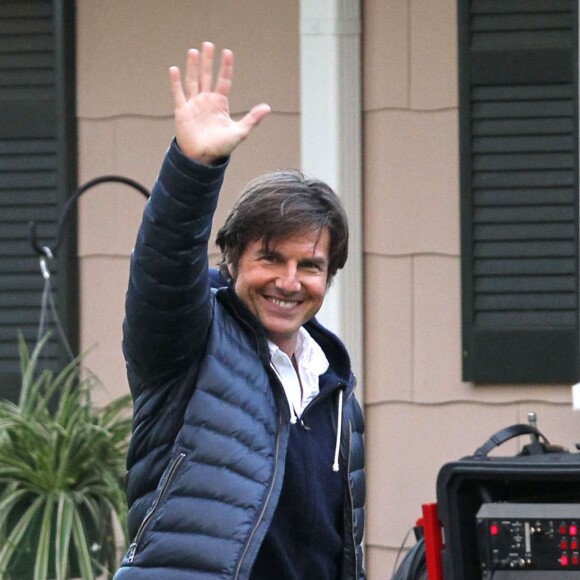 Tom Cruise sur le tournage du film "Mena" à Atlanta, le 21 mai 2015