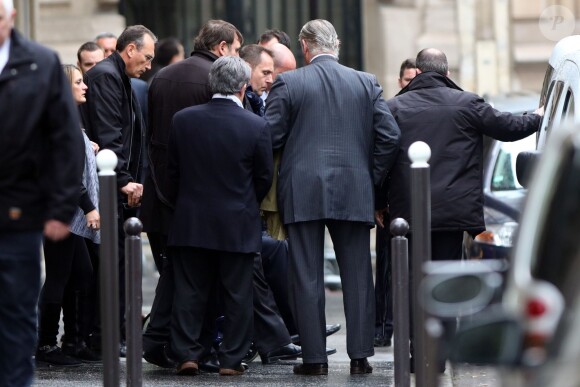 Les obsèques de Laurence Chirac, la fille de Jacques et Bernadette Chirac, en la chapelle de Jésus-Enfant de la basilique Sainte-Clotilde à Paris le 16 avril 2016