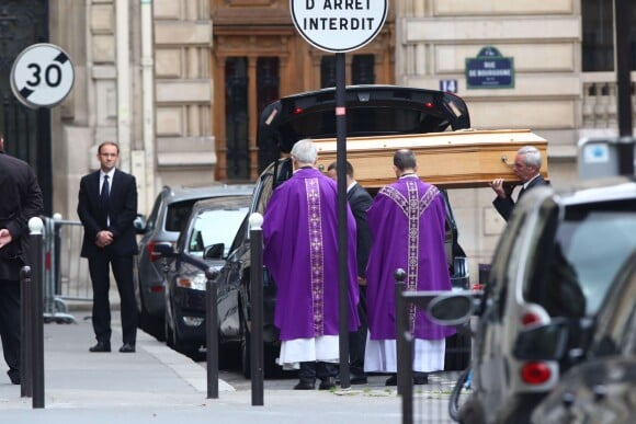 Les obsèques de Laurence Chirac, la fille de Jacques et Bernadette Chirac, en la chapelle de Jésus-Enfant de la basilique Sainte-Clotilde à Paris le 16 avril 2016