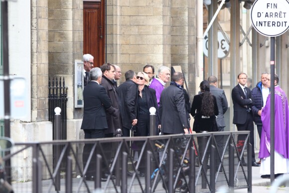 Les obsèques de Laurence Chirac, la fille de Jacques et Bernadette Chirac, en la chapelle de Jésus-Enfant de la basilique Sainte-Clotilde à Paris le 16 avril 2016