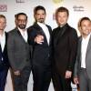 AJ McLean, Kevin Richardson, Brian Littrell, Nick Carter, Howie Dorough à la première de "Backstreet Boys: Show Em What You're Made Of" à Hollywood, le 29 janvier 2015