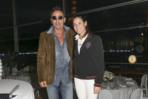 Exclusif - Bruce Springsteen et sa fille Jessica Rae Springsteen au Longines Global champions tour Paris Eiffel Jumping présenté par Gucci au Champ de Mars à Paris le 4 juillet 2014.