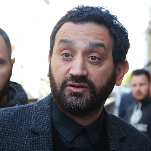 L'animateur Cyril Hanouna - Arrivées des people à la radio Europe1 à Paris le 14 avril 2016.