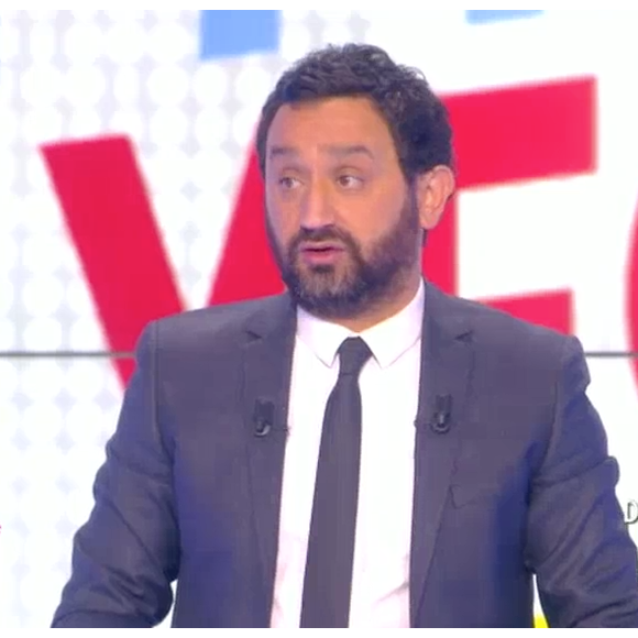 L'animateur Cyril Hanouna annonce en direct le défi fou qu'il relèvera le 1er septembre prochain sur D8. Emission "Touche pas à mon poste", le 25 avril 2016.