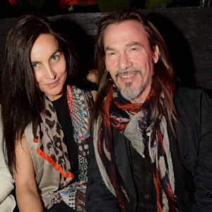 Florent Pagny et sa femme Azucena - Inauguration de la discothèque L'Arc à Paris le 2 octobre 2014 suite à sa réouverture au 12 Rue de Presbourg.