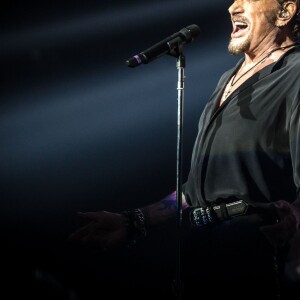 Exclusif - Johnny Hallyday en concert sur sa tournée Rester Vivant © Cyril Moreau / Bestimage