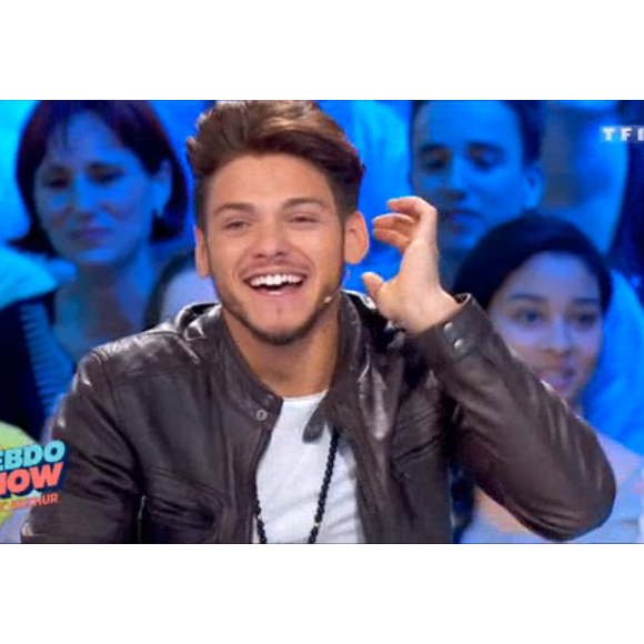 Rayane Bensetti, invité de L'Hebdo Show sur TF1, le vendredi 29 avril 2016.