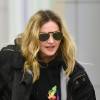 Madonna lors de son arrivée à l'aéroport de New York le 21 avril 2016