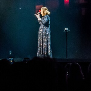 Concert de Adele au Tele2 Arena de Stockholm en Suède le 29 avril 2016.