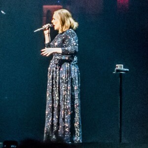 Concert de Adele au Tele2 Arena de Stockholm en Suède le 29 avril 2016.