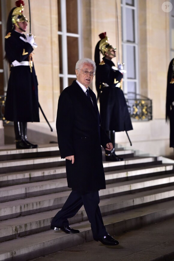 Lionel Jospin au Palais de L'Elysée à Paris le 6 janvier 2015