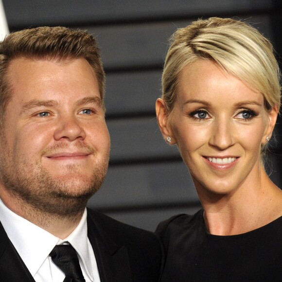James Corden et sa femme Julia Carey - People à la soirée "Vanity Fair Oscar Party" après la 88ème cérémonie des Oscars à Hollywood, le 28 février 2016.