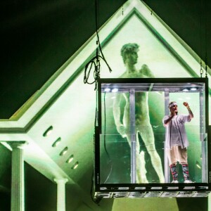 Justin Bieber en concert à Auburn Hills dans le cadre de sa tournée "The Purpose World Tour", le 26 avril 2016. © Marc Nader/Zuma Press/Bestimage