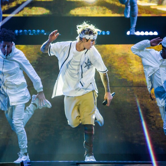 Justin Bieber en concert à Auburn Hills dans le cadre de sa tournée "The Purpose World Tour", le 26 avril 2016. © Marc Nader/Zuma Press/Bestimage