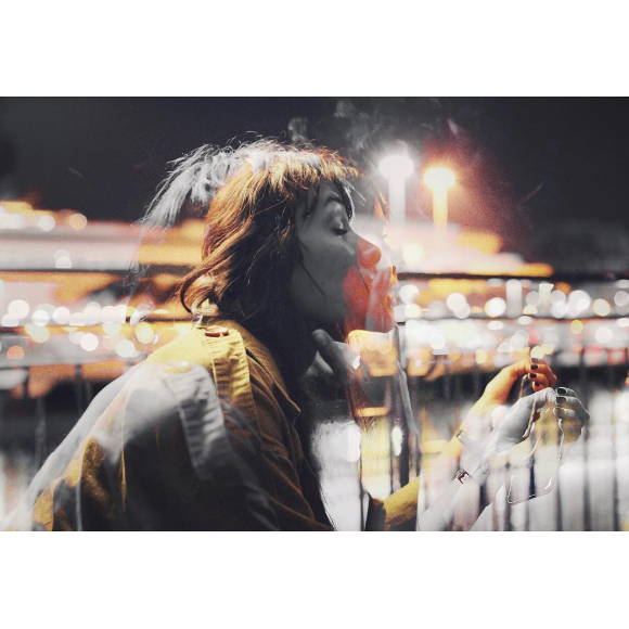 Shy'm dévoile une étrange photo sur son compte Instagram. Mai 2016.