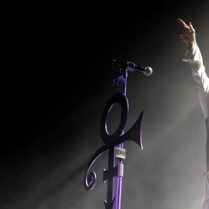 Le chanteur Prince en concert au Zénith à Paris. Le 1er juin 2014